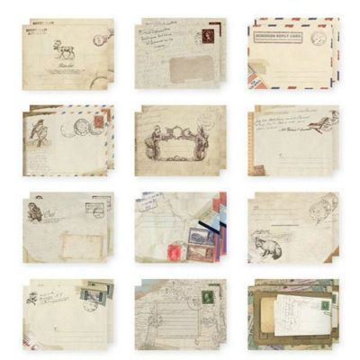 12 Designs Paper Envelope Cute Mini Envelopes Vintage European Style For Card Scrapbooking Gift Stationery 03210