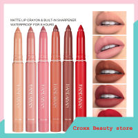 ลิปสติก12สีกันน้ำติดทนนาน Matte Lipliner Non-Stick Cup Dual-Use Lip Liner Stylish Charming Lips แต่งหน้า1G