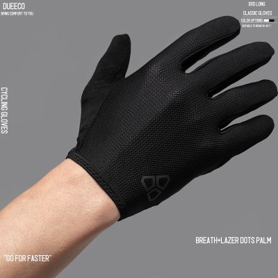 DUEECO Full Finger Cycling GlovesBicycle GlovesMountain Bike Gloves-XRD Paded with Shock Absorbing Anti-Slip MTB Gloves
