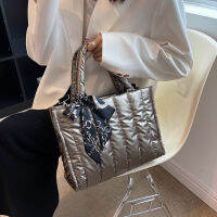 ผ้าฝ้ายเบาะไหล่กระเป๋าผ้า Crossbody กระเป๋ากับผ้าพันคอพร็อพ