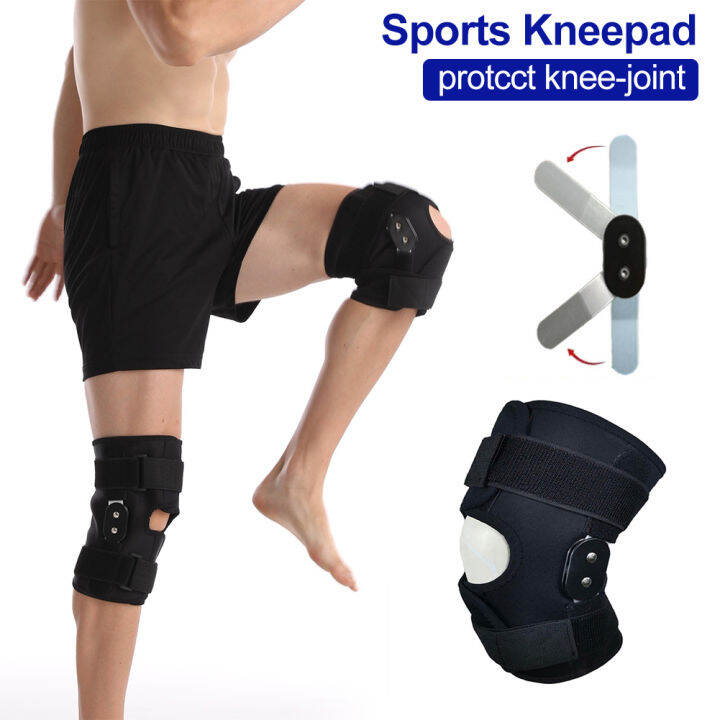 Huankai Adjustable Knee Support with Side Stabilizers of Locking Dials