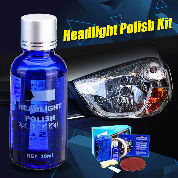 Car Headlight Lens Restoration Liquid Repair Tool Plastic Light