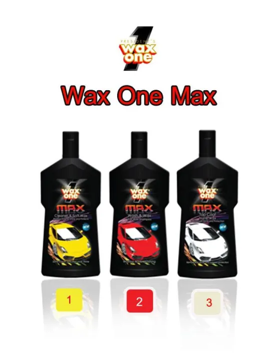 WAX ONE คลีนเนอร์แอนด์ซอฟท์ แชมพูล้างรถพร้อมฟื้นฟูสีผิวรถ ขนาด 600 ml ...