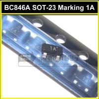 50pcs BC846A SOT-23 BC846 SOT23 0.1A/65V NPN Transistor Marking Code 1A 1AW