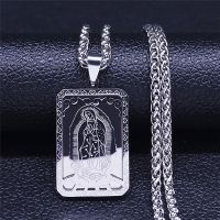 【CW】♝♠℗  Mary Portrait Medal Necklaces Women/Men Color 3 Layers Jewelry chaine homme N7412S07