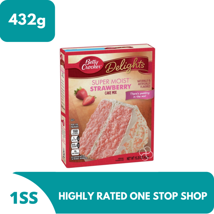 Betty Crocker Super Moist Strawberry Cake Mix 432g | Lazada PH