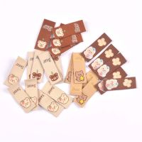 50Pcs Lovely Bear Sweet Labels For Sewing Accessories Kid Garment DIY Crafts  Clothes Handmade Supplies Decorative Tags c3576 Stickers Labels