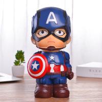 LD Toy Superhero Piggy Bank Safe Saving Coin Box Bottle Piggy Bank for Paper Money Bank for Kid Style:Spiderman