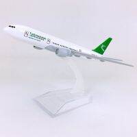 16ซม. Diecast 1/400ของเล่นโมเดลเครื่องบินอากาศสายการบินเติร์กเมนิสถาน B777 777โมเดลเครื่องบินของขวัญโครงอัลลอยการบินหล่อ