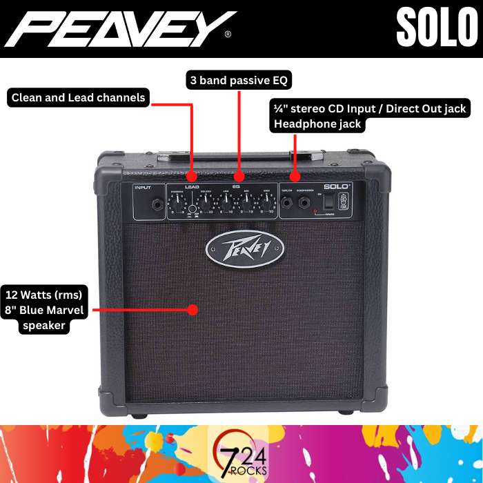 724rocks Peavey Amplifier Peavey Solo Guitar Amp Guitar Combo Amp Peavey Guitar Amp Peavey