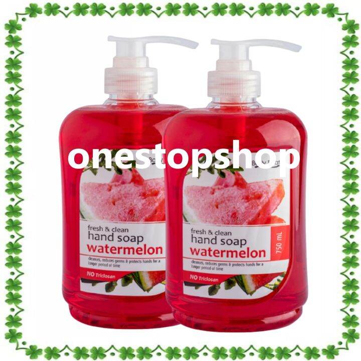Watermelon Antibacterial No Triclosan Hand Soap Hand Wash 750mL x2