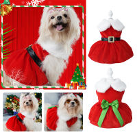 DySunny Merry Christmas Pet Dog Dress ชุดคริสต์มาสสำหรับสุนัขแมว