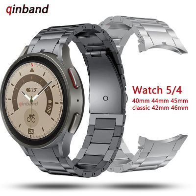 No Gaps Titanium Metal Strap for Samsung Galaxy Watch 5 Pro 45mm 40mm 44mm Belt Watch Band for Samsung Watch4 Classic 46mm 42mm