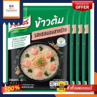 คนอร์ ข้าวต้ม รสแซลมอนสาหร่าย แบบซอง 40 ก. x 4 ซองKnorr Instant Boiled Rice Salmon Seaweed 40g x 4 Sachets