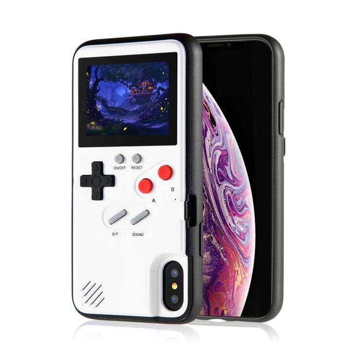 gameboy-case-for-iphone-6-8-plus-xs-max-xr-11-12-13pro-max-retro-3d-gameboy-design-style-silicone-cover-case-with-36-small-game