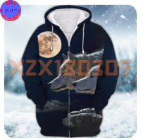 【xzx180305】Personalized Name Bright Wolf Moon 3D Hoodie All Over Print Mother Gift Best Price 5