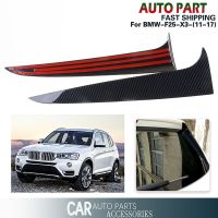 Rear Window Side Spoiler Canards Splitter Tail Fin Fit For BMW X3 F25 2011 2017 Car Accessories Black Carbon Fiber Pattern