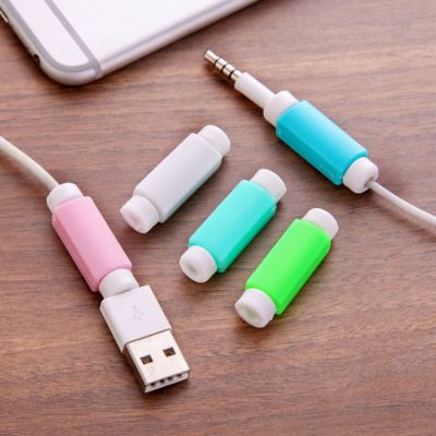 （A LOVABLE）ตัวป้องกันสายเคเบิล Data Line Colors Cord ProtectorCase Long SizeWinder CoverUSB Charging Cable
