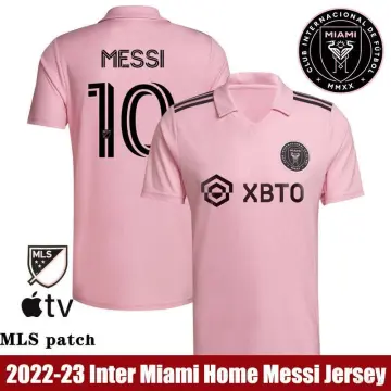 with MLS Patch Inter Miami Shirt 2023-2024 Inter Miami Away Black Soccer  Jersey