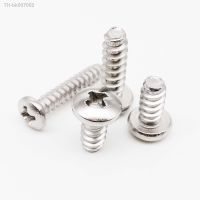 ⊕  10/50 M1.2 M1.4 M1.6 M2 M2.2 M2.6 M3 M3.5 M4 M5 A2 304 Stainless Steel Cross Phillips Pan Round Head Flat End Self Tapping Screw