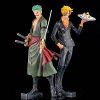 โมเดลวันพีช OnePiece Sword Zoro Dessert Sanji Can Change Head ฟิกเกอร์อนิเมะ Decoration Model Doll ของขวัญวันเกิด ของเล่นเด็กผญ