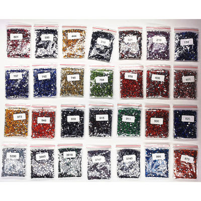 Diamond Painting Special Sparkle Beads Crystal Diamonds Set 28 Colors 1 Pack Per Color 2000PcsBag 28 Packs In Total