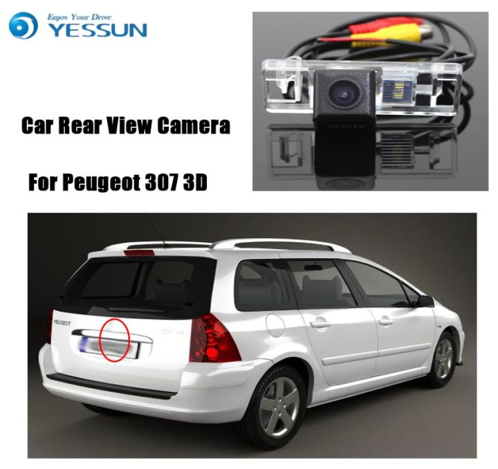 yessun-รถเปอโยต์307-3d-5d-แฮทช์แบคกล้องมองเวลาถอยหลัง-hd-กล้องวงจรปิดกลางคืนจอดรถกล้องสำรองกล้อง-hd-มองหลัง