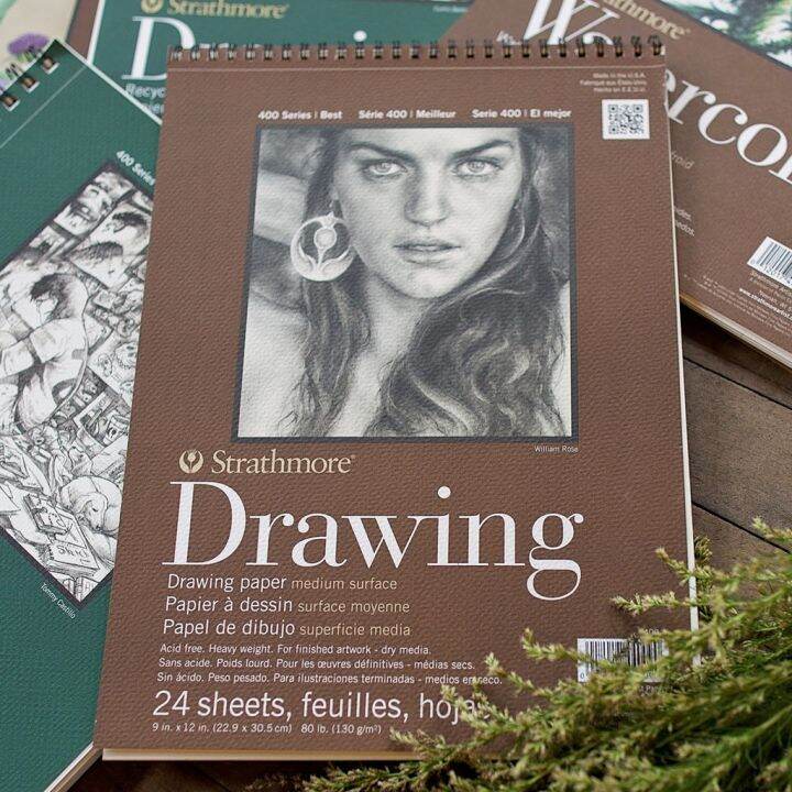 Strathmore 400 Series Drawing Paper Pad Medium Surface 9x12 Inches