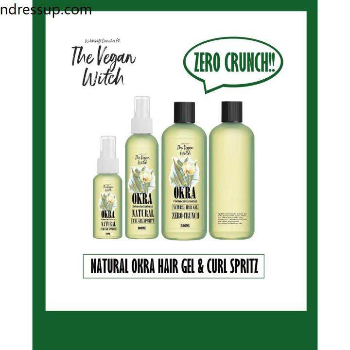 ⚘CGM OKRA HAIR GEL CURL GEL SPRITZ NATURAL VEGAN WITCH♞ Lazada PH