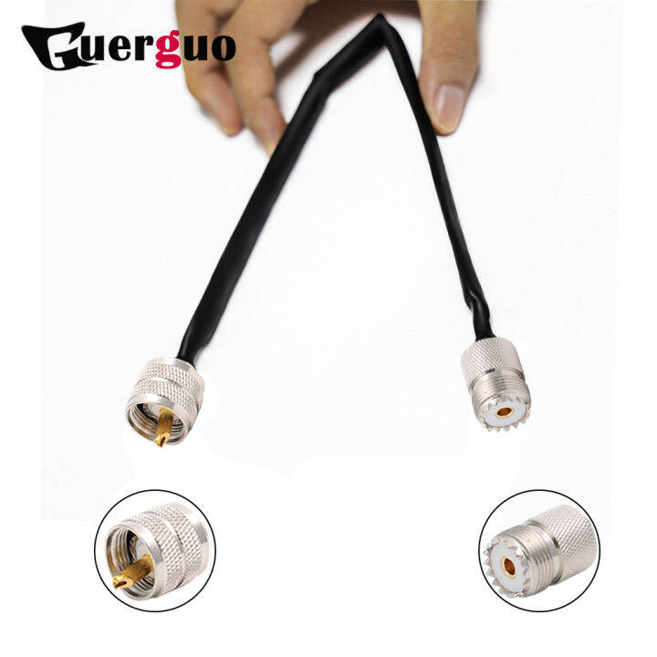 Door Window Pass Through Flat RF Coaxial Cable SO239 UHF Female to