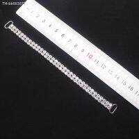 ♨✗▼ Glamour 2 Row 10pcs 160mm Full Clear Crystal Rhinestone Bikini Connectors Buckle Metal Chain For Swimming Wear Bikini Decoration