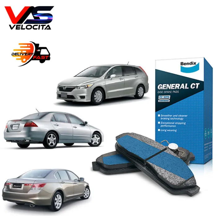 BENDIX FRONT BRAKE PADS HONDA ACCORD SDA CIVIC FD STREAM 1.8 SMA
