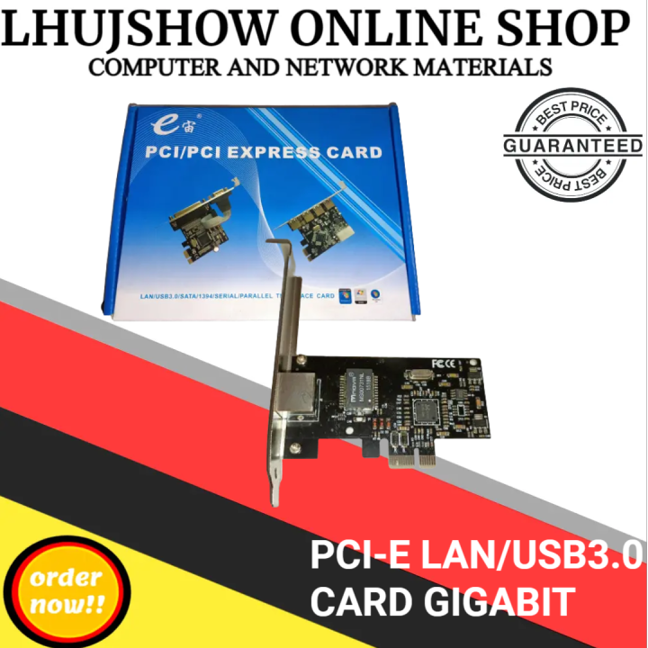 PCIE LAN CARD GIGABIT / PCI EXPREES CARD USB3.0/SATA/1364/SERIAL