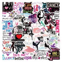 【LZ】□  Beautifu Dance Graffiti Adesivos Eu amo dançar DIY bagagem laptop skate motocicleta bicicleta 10 pcs 60pcs