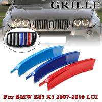 กระจังหน้ามีคลิปติดฝาปิดตะแกรงสำหรับ Bmw X3 E83 Lci 2007 2008 2009 2010 7bar สไตล์สปอร์ต