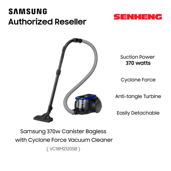 Samsung VC2100M Canister With Cyclone Force Vacuum Cleaner SAM