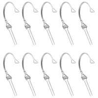 10Pcs Wire Lock Pin, 5/16 Inch Shaft Locking Pin Hitch Pin with Round Arch Wire Retainer for Farm Trailers Lawn Garden