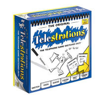 USAOPOLY Telestrations Original 8 Player | Family Board Game | A Fun Family Game for Kids and Adults | Family Game Night Just Got Better | The Telephone Game Sketched Out