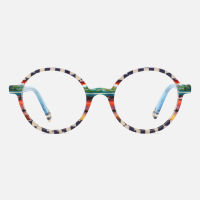 Zenottic-รอบแว่นตา Non-Prescription Stained Pattern Optical กรอบ Acetate แว่นตาแฟชั่น unisex A01070A 2023