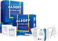 Alsoff Alcohol Pad (3M Neoplast Alcohol Pad ขาดตลาด) 200 ชิ้น/กล่อง แผ่นแอลกอฮอล์ ของแท้ 100%