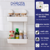 Kệ gia vị 2 tầng đa năng DOROTA gắn tường nhà tắm Spice Rack cao cấp không thumbnail