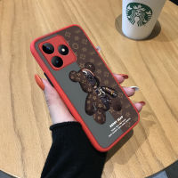 เคสสำหรับ Realme Narzo C53 Realme N53การ์ตูนน่ารักเคสโทรศัพท์กลไกมีน้ำค้างแข็งโปร่งใสหุ่นยนต์นิ่มขอบแข็งกันกระแทกกล้องคลุมทั้งหมดป้องกัน