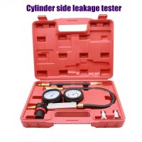 Cylinder Leak Tester Compression Leakage Detector Kits Petrol Engine Gauge Tool Double Gauge System Automobile Tools