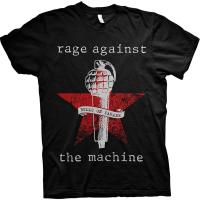 Rage Against The Machine เสื้อยืด Bulls On Parade Mic ของแท้100 MERCH