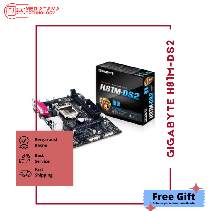 GIGABYTE H81MDS2 Motherboard (DDR3, Intel® H81 Express Chipset