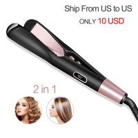 Professional Electric Straightening Iron Curling Iron Hair Curler 2 in 1 Hair Straightener Flat Irons Ceramic Styling Tools