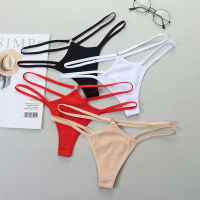 สินค้าพร้อมส่งจากไทย?Angle Bra? (N591) กางเกงในจีสตริง สายคู่ สีสันสดใส