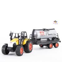 ProudNada Toys ของเล่นเด็กรถฟาร์มมีเฟืองบรรทุกน้ำ TRUCK FARM WORLD SET NO.1018-15