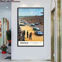 24 Uur Van Le Mans Originele Postes Op ผ้าใบพิมพ์ลายนอร์ดิกโปสเตอร์ Muur Foto Voor Woonkamer ตกแต่งบ้านกรอบ1ชิ้นภายในหรือไร้กรอบ (การปรับแต่งมีผ้าใบวาดภาพและกรอบ)