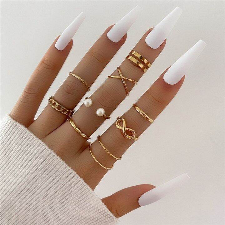 hot-punk-gold-color-chain-set-of-rings-for-teens-women-fashion-hollow-opening-finger-rings-gift-2022-wedding-jewelry-party